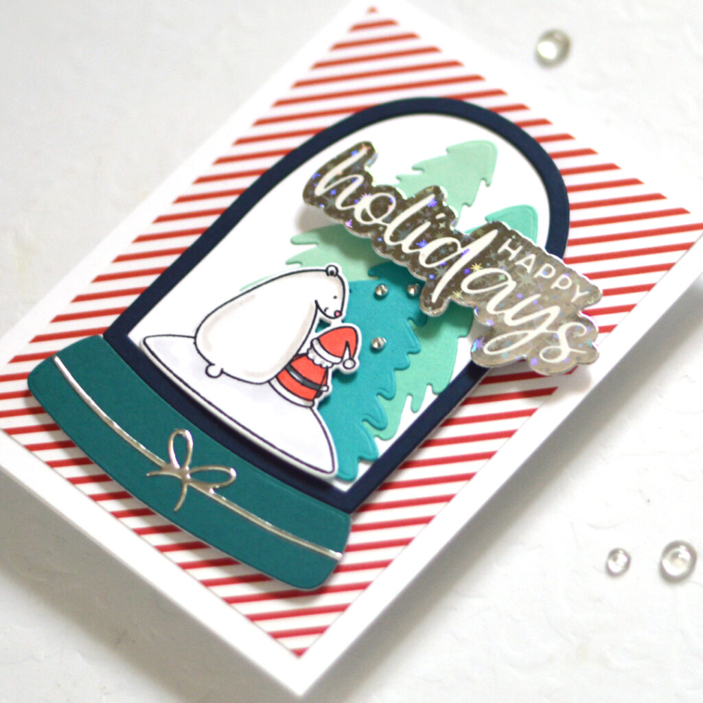 Therese Calvird - Same But Different Christmas Card Series 2023 - Using up Backgrounds (card video) (1)