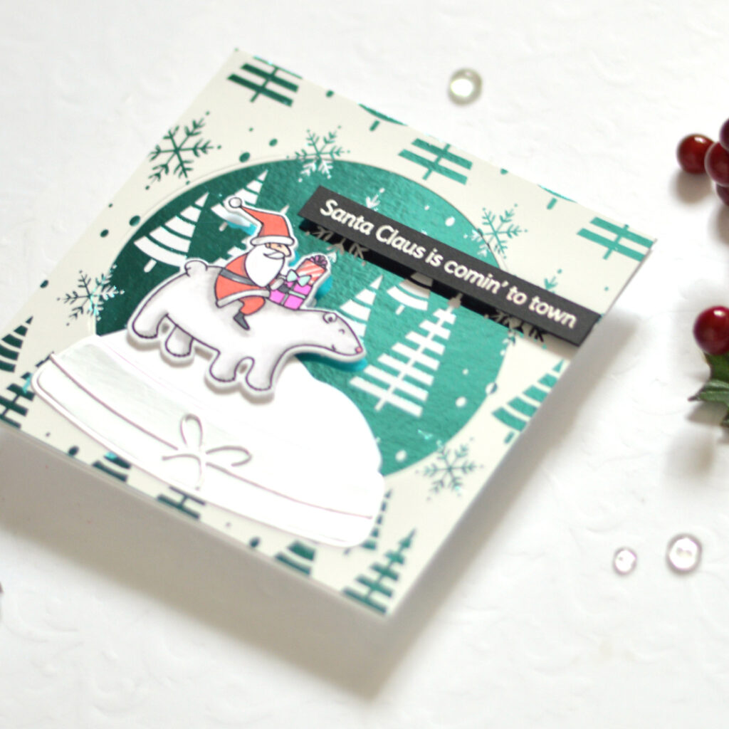 Therese Calvird - Same But Different Christmas Card Series 2023 - Using up Backgrounds (card video) (1)