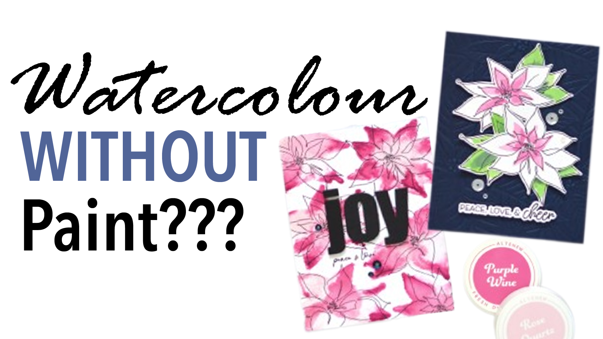 3 EASY  Ways to Watercolour Using Dye Ink (+ Video)!
