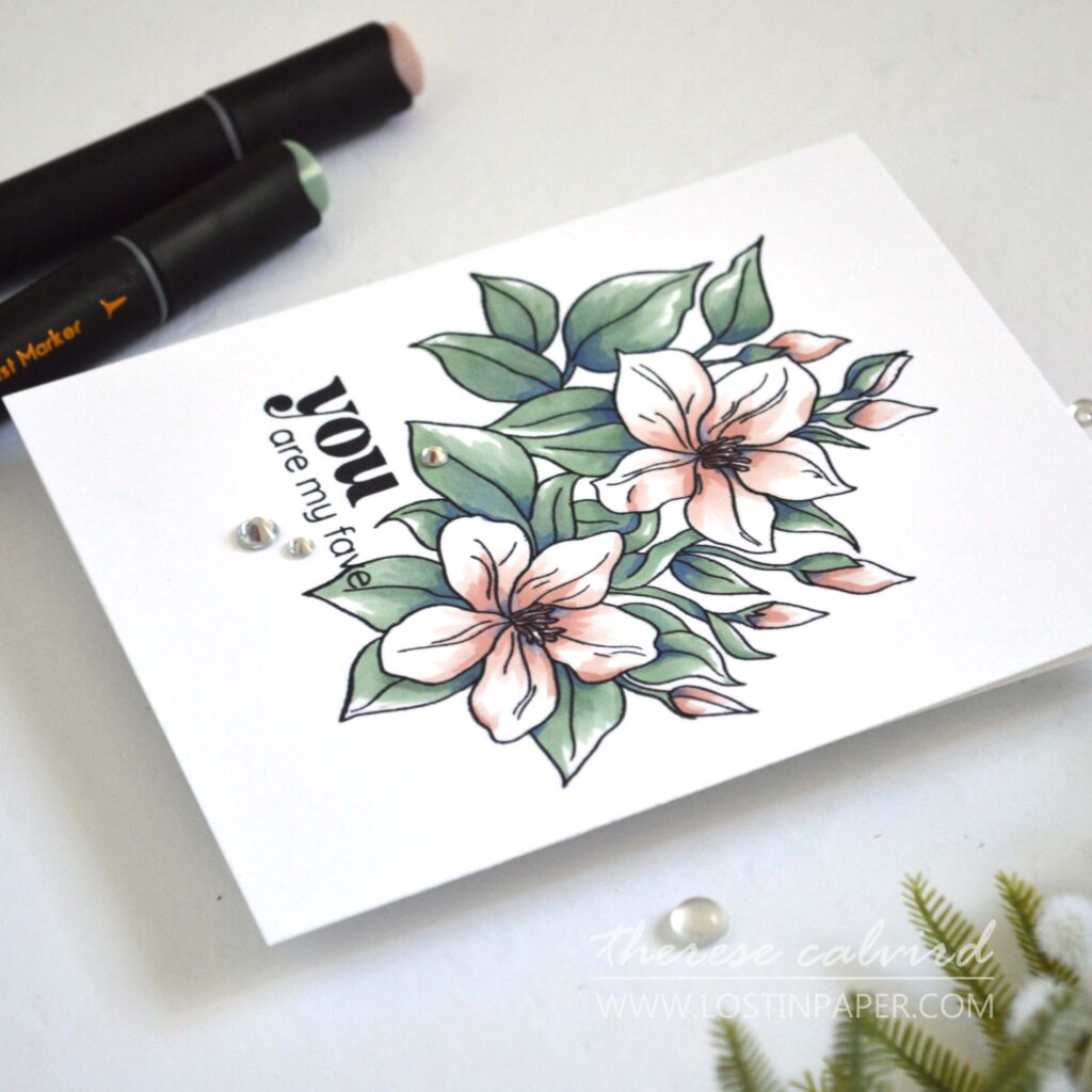 Altenew - Artist Markers - Sweet Jasmine - Gem Sparkles (card) (6)
