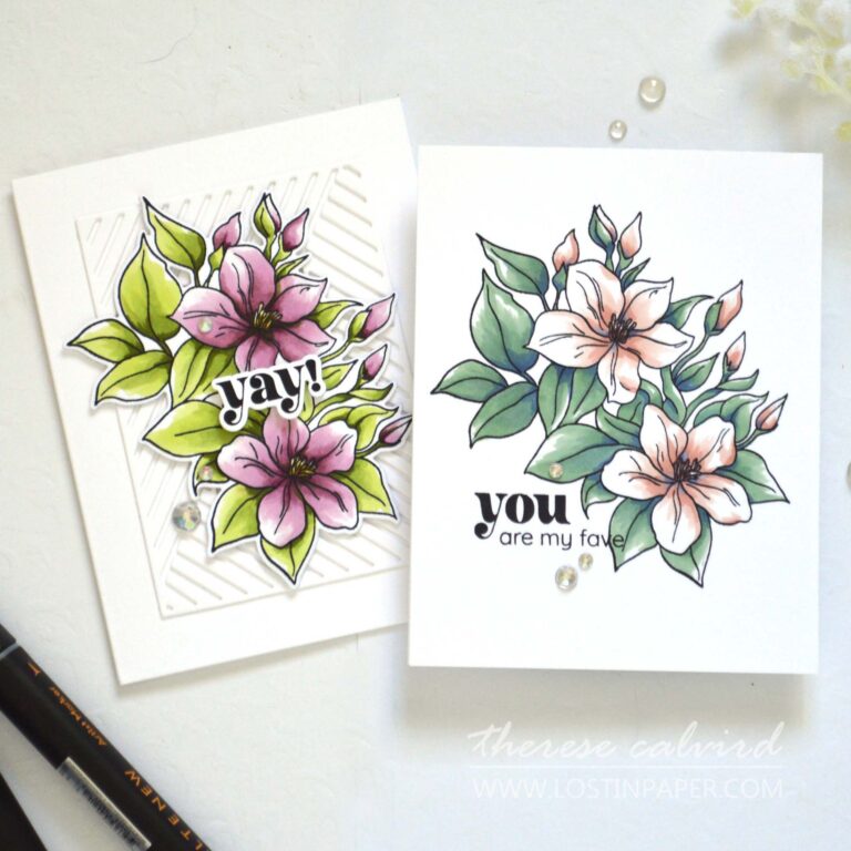 Altenew - Artist Markers - Sweet Jasmine - Gem Sparkles (card) (6)
