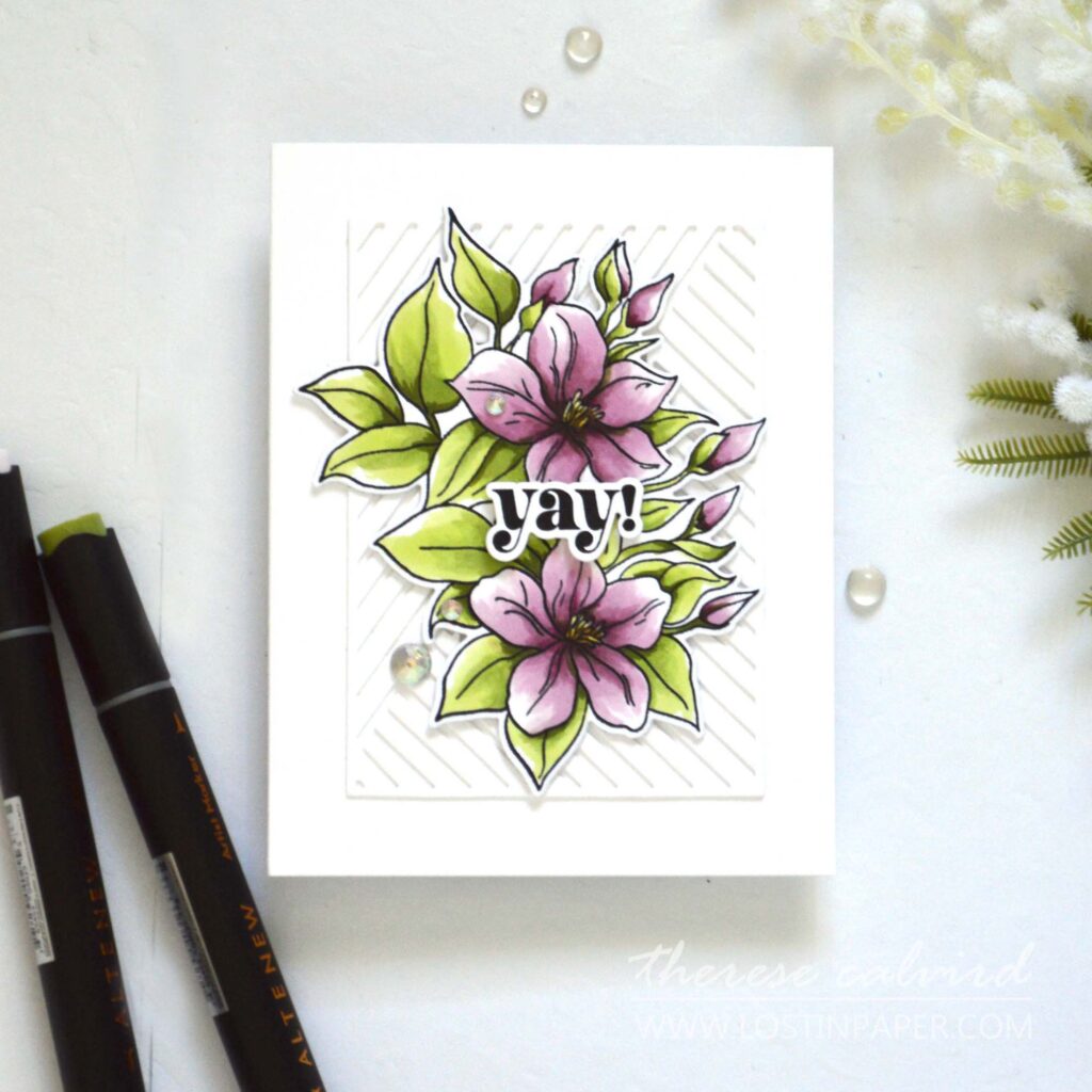 Altenew - Artist Markers - Sweet Jasmine - Gem Sparkles (card) (6)