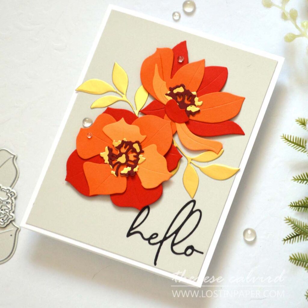 Therese Calvird - Lostinpaper - Color Challenge - Altenew - LIVE (card video) (6)