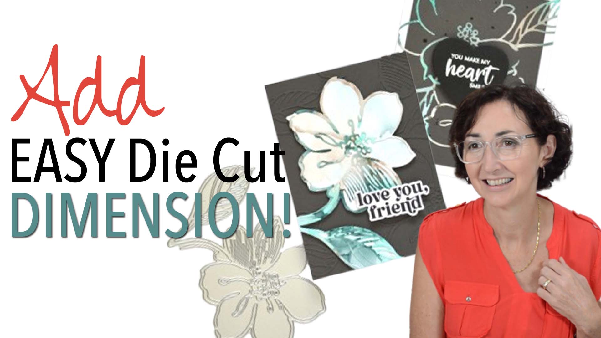 2 EASY Dimensional Die Cut Floral Backgrounds (+ Video)!
