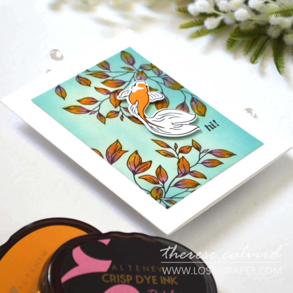 Altenew - Rustling Leaves - Goldfish Pond - Plants & Vases - Take 2 With Therese (card video) (3)