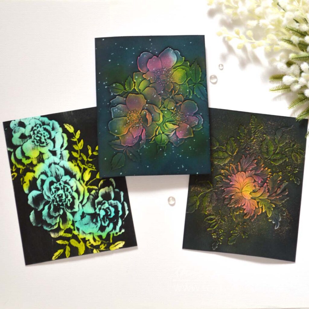 Therese Calvird - 3D Stencil Technique (Live card video) (1)