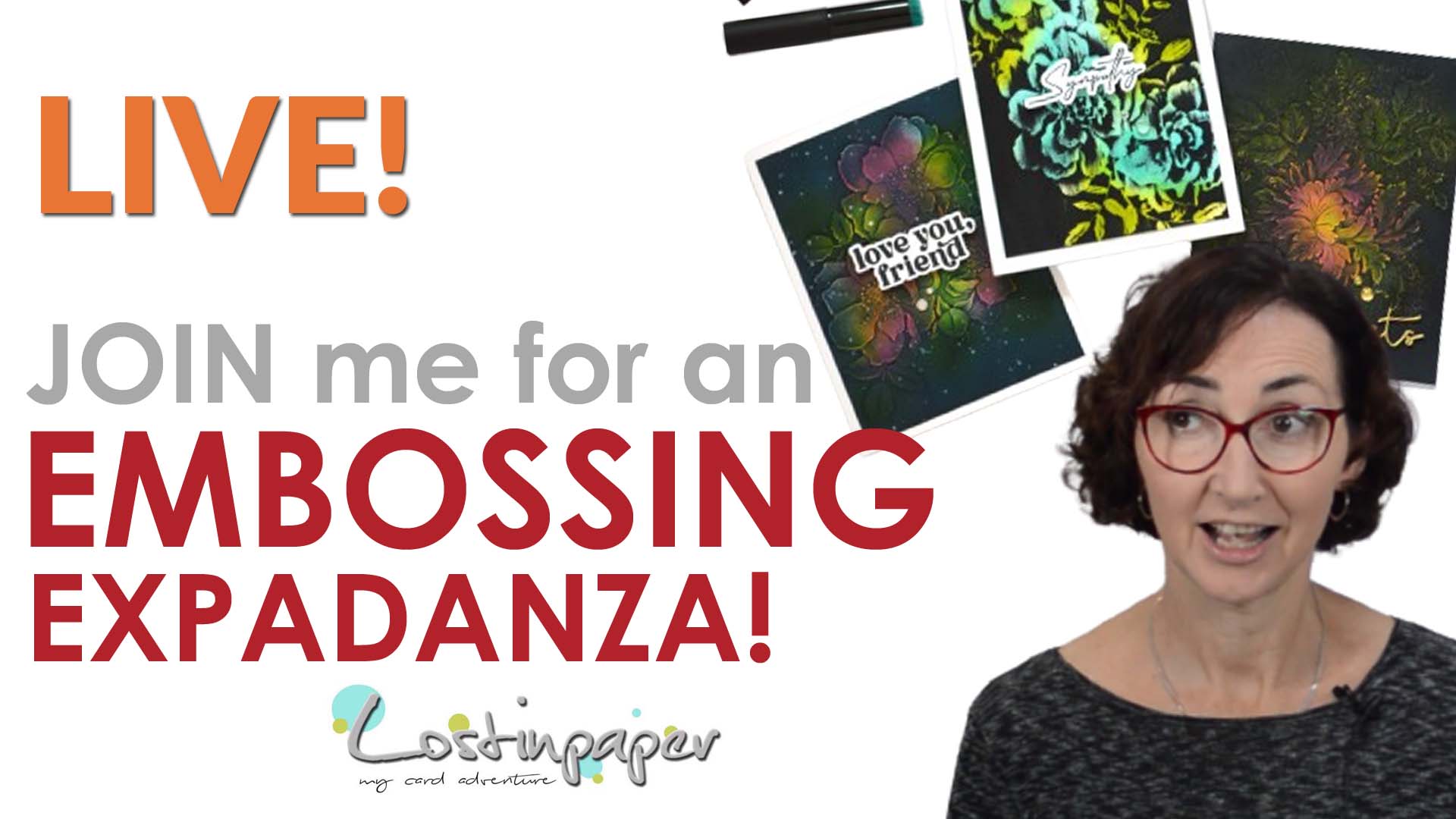 Crafting 3 FUN Unique 3D Embossed Panels – LIVE Video!