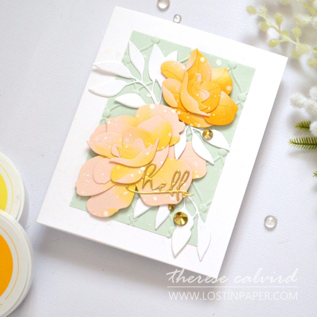 Altenew - CAF Gardenia - Tufted Elegance 3D EF - Signature Words Die - Virginia Rose 3D Die - Take 2 With Therese (card video) (3)