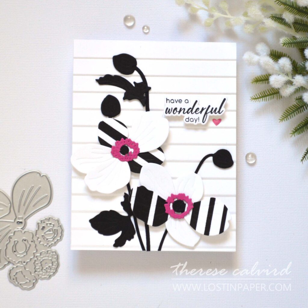 Altenew - CAF Sulfur Cosmos - Just Leaves - Blushing Magnolias - Modern Stripe - Gradient Stripes - Take 2 With Therese (card video) (7)