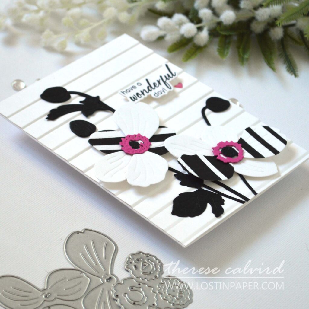 Altenew - CAF Sulfur Cosmos - Just Leaves - Blushing Magnolias - Modern Stripe - Gradient Stripes - Take 2 With Therese (card video) (7)