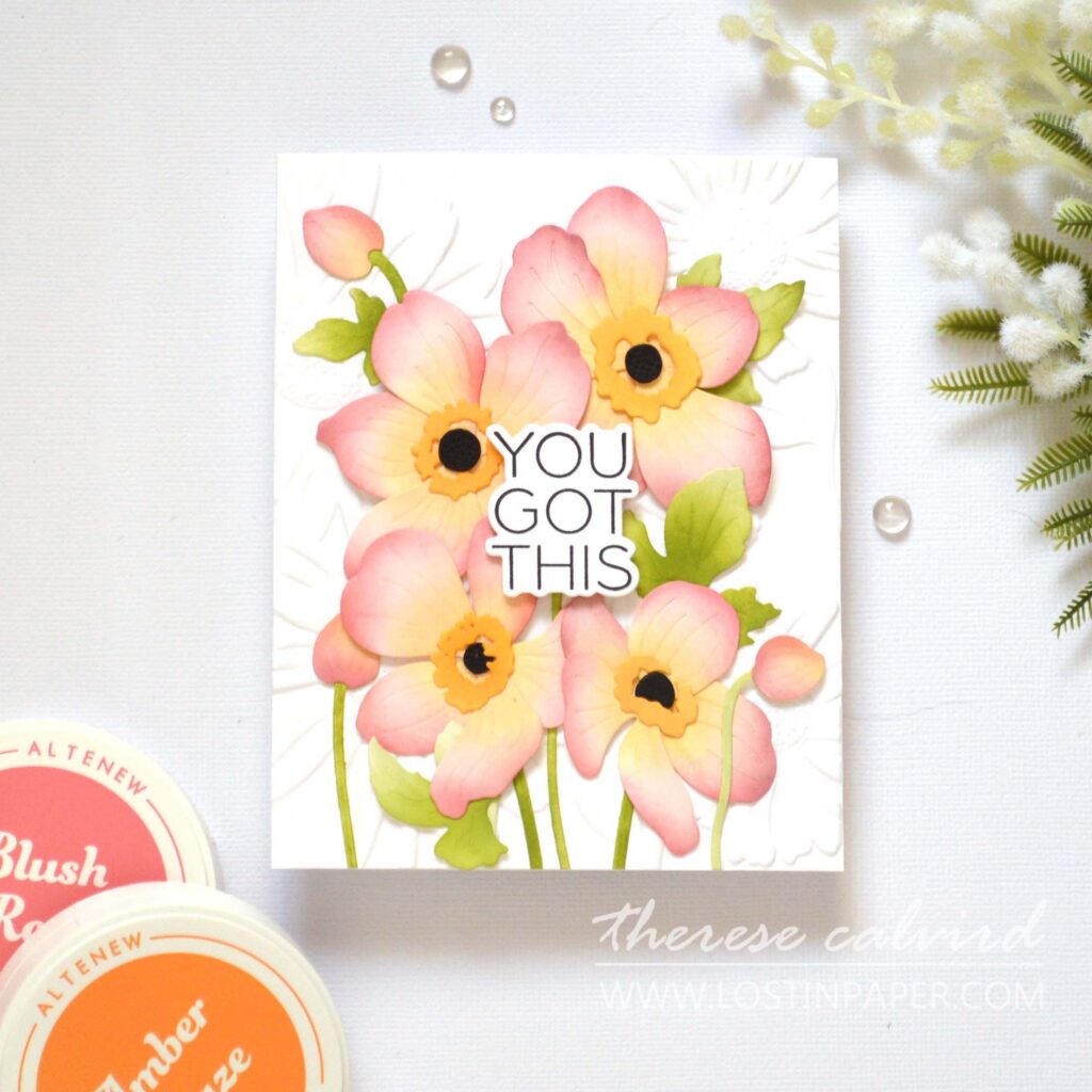 Altenew - Japanese Anemones - Daisies - Blushberry Bliss - Sun-Kissed Delights - Jade Dreams (cards) (1)