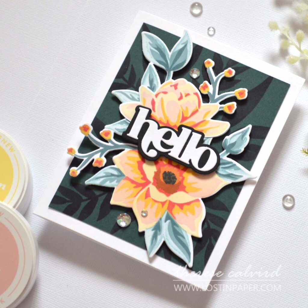 Therese Calvird - Ink Blending - Step it Up - Altenew Charming Delight (Live card video) (1)