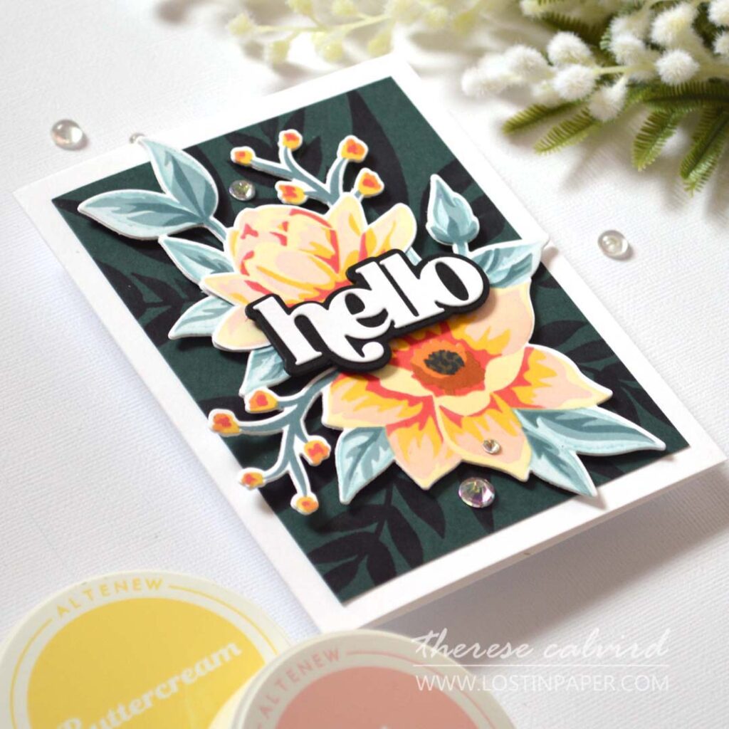 Therese Calvird - Ink Blending - Step it Up - Altenew Charming Delight (Live card video) (1)