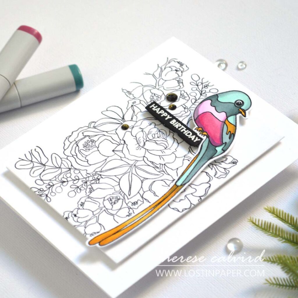 Alex-Syberia-Designs - Birthday Bouquet - Avian Allure - Therese Calvird (cards) (1)