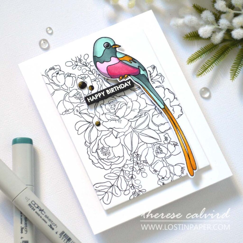 Alex-Syberia-Designs - Birthday Bouquet - Avian Allure - Therese Calvird (cards) (1)