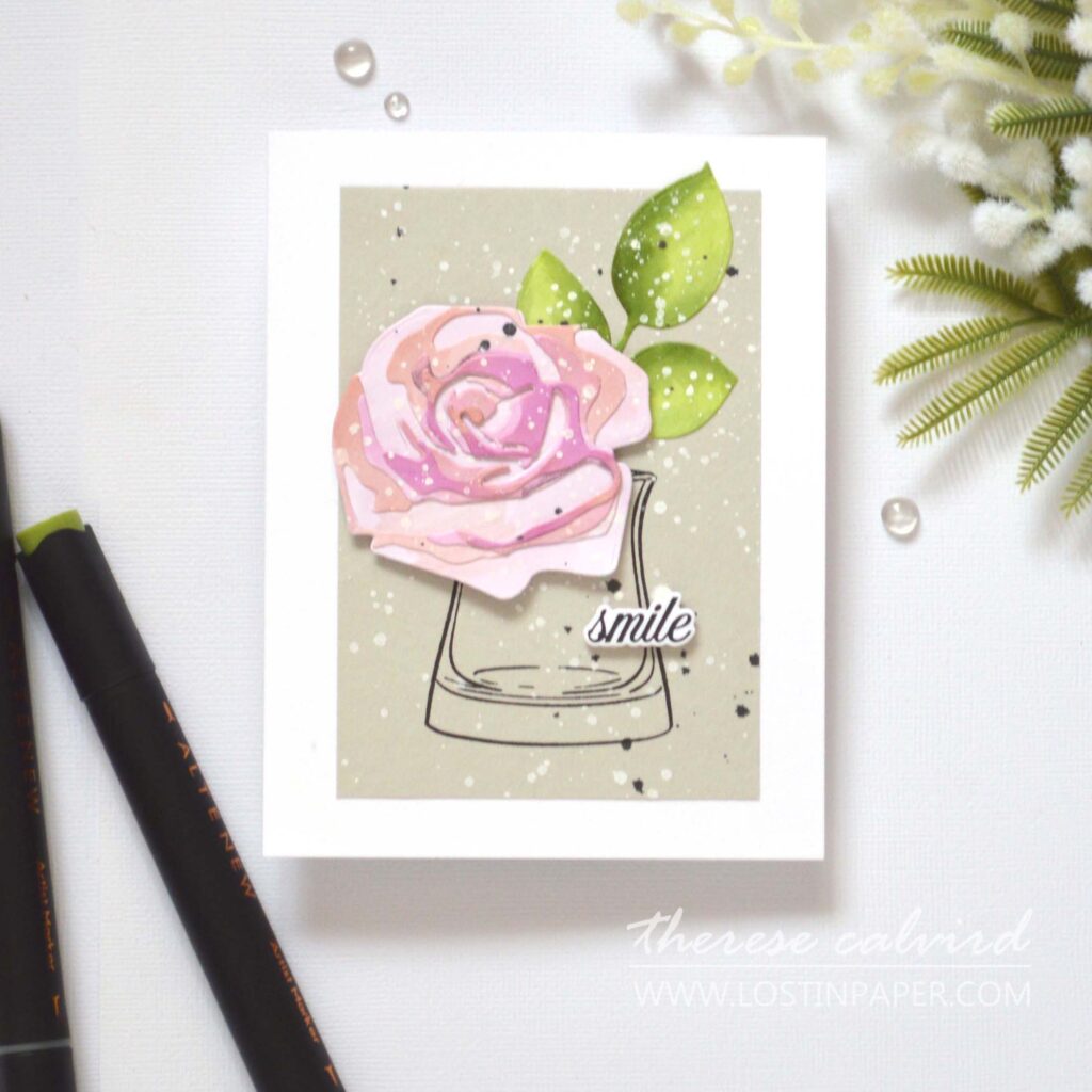 Altenew - Artist Marker Techniques - Cupped Flowers - CAF Rose Versatile Vases - Take 2 With Therese (cardmaking video) (1)