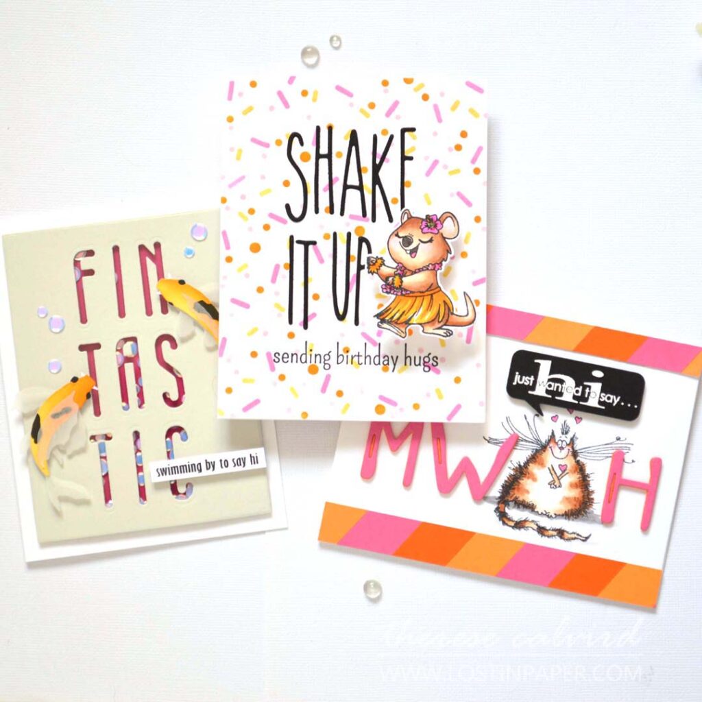 Therese Calvird - Lostinpaper - Same But Different - Alphabet Die Hacks (card making video) (1)