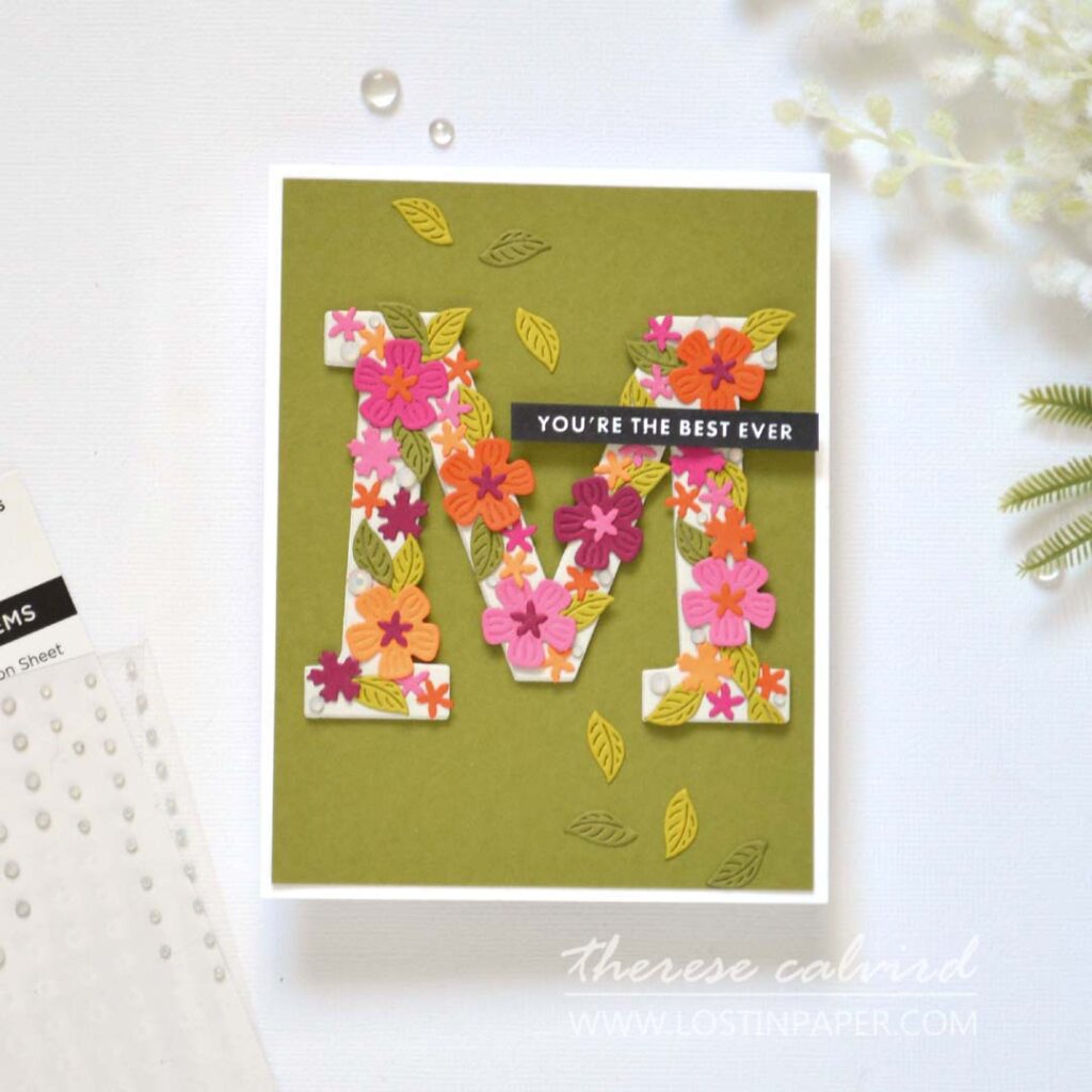 Therese Calvird - Lostinpaper - Same But Different - Alphabet Die Hacks (card making video) (1)
