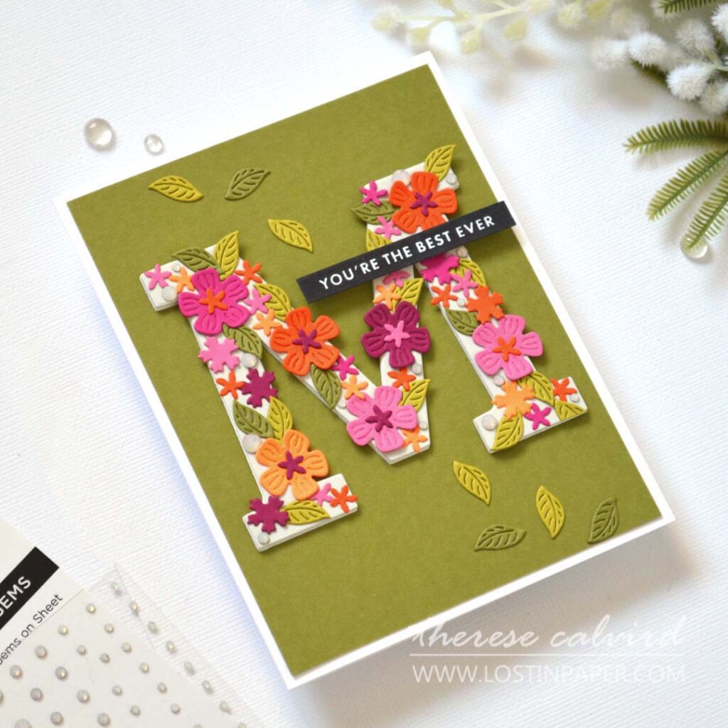 Therese Calvird - Lostinpaper - Same But Different - Alphabet Die Hacks (card making video) (1)