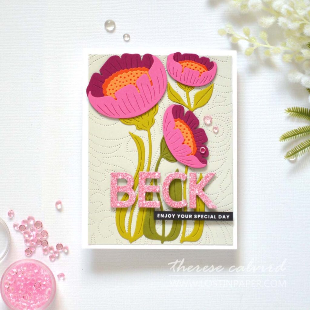 Therese Calvird - Lostinpaper - Same But Different - Alphabet Die Hacks (card making video) (1)