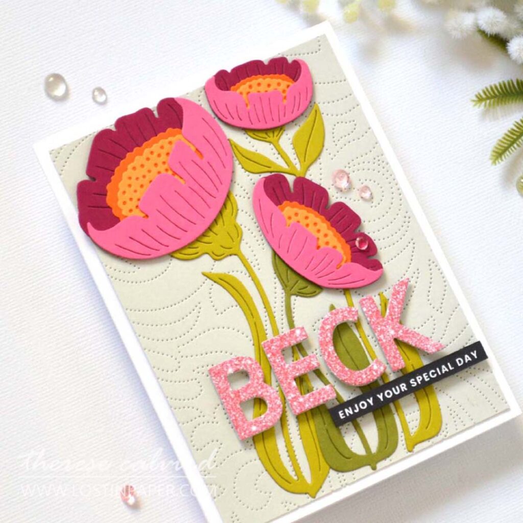 Therese Calvird - Lostinpaper - Same But Different - Alphabet Die Hacks (card making video) (1)