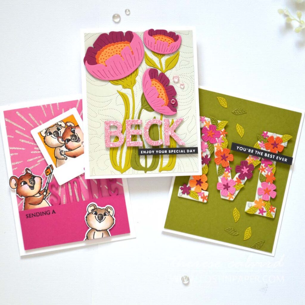 Therese Calvird - Lostinpaper - Same But Different - Alphabet Die Hacks (card making video) (1)
