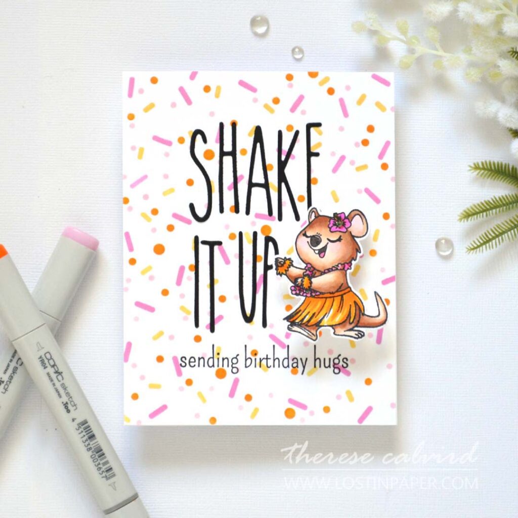 Therese Calvird - Lostinpaper - Same But Different - Alphabet Die Hacks (card making video) (1)