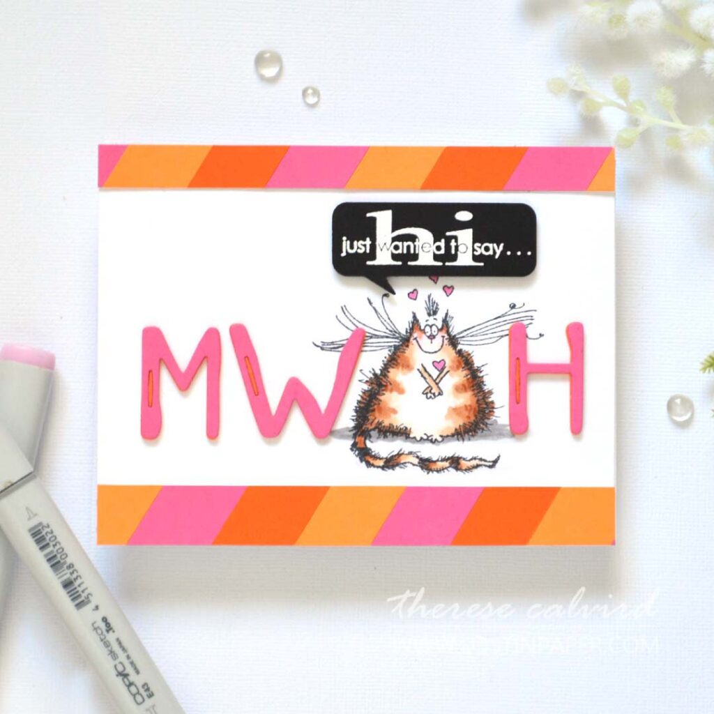 Therese Calvird - Lostinpaper - Same But Different - Alphabet Die Hacks (card making video) (1)