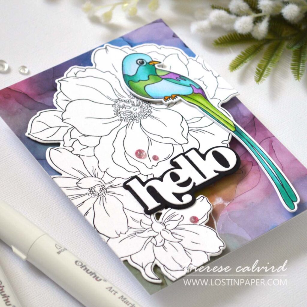 Therese Calvird - Quick Tip - Partial die cutting large die (card video) (1)