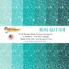 Teal Glitter 6 X 6