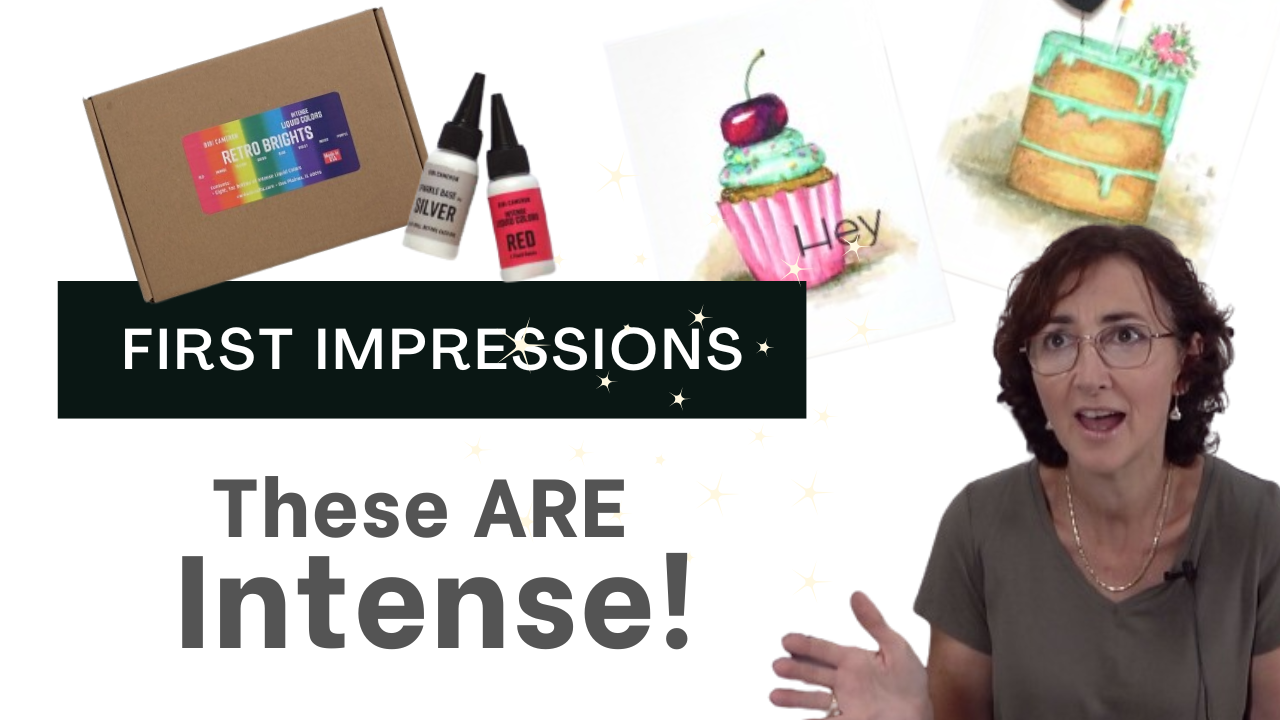 Liquid Watercolors Like You’ve NEVER Seen Before – Unboxing, First Impressions and DEMO! (+ Video)!