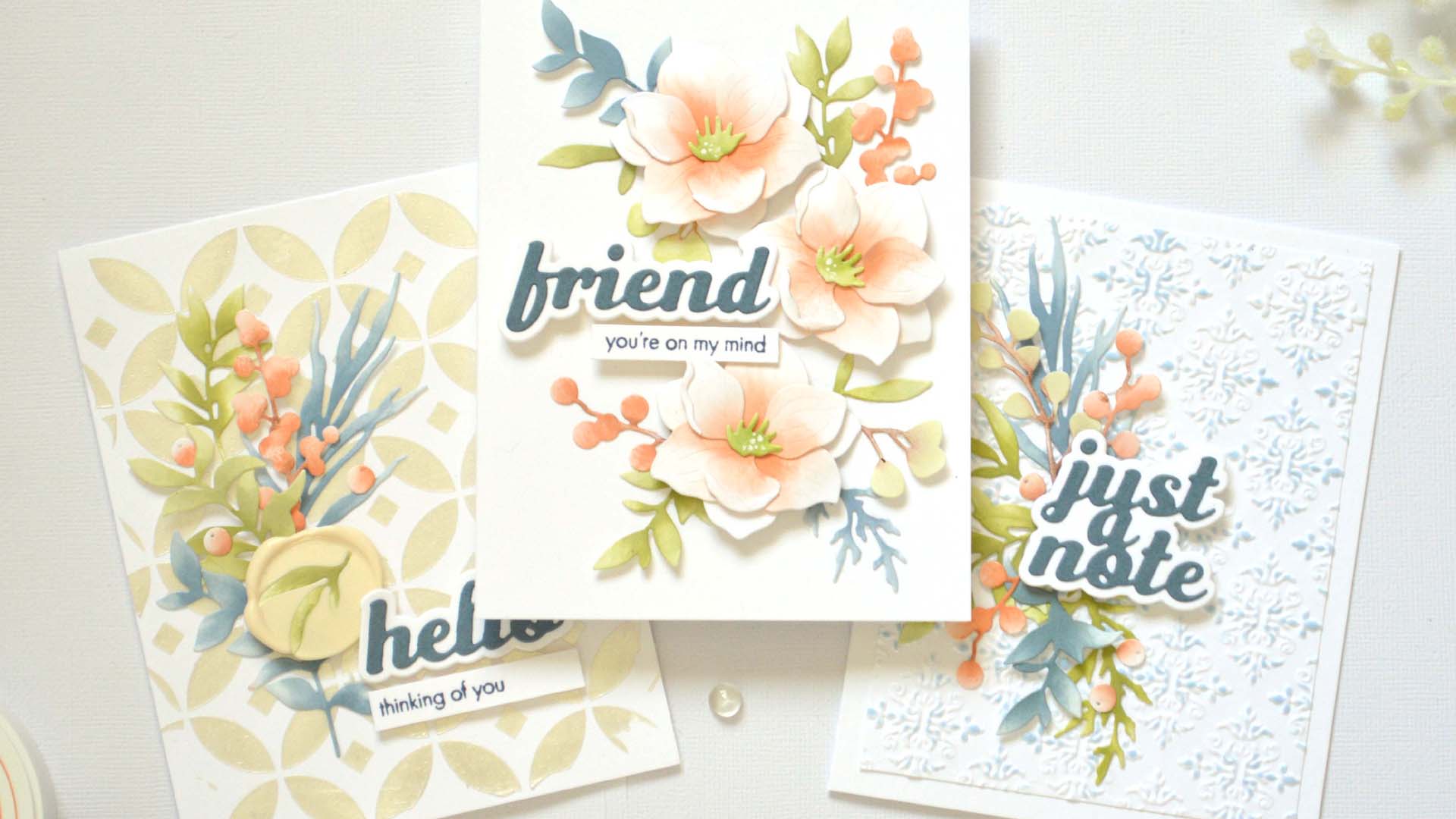ZERO Waste to Make a QUICK Floral Notecard Set!