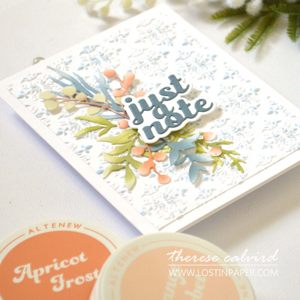 Therese Calvird - Altenew - Zero Waste Berries and Branches - Scripty Sentiments - Elegant Sayings - Royal Brocade (cards) (1)