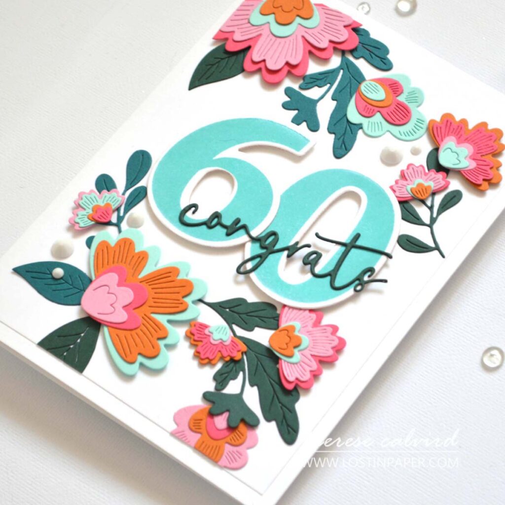 Therese Calvird - Swatch Color Combo - Alex Syberia Designs Mysterious Petals - Spellbinders - Bold Numbers (Live Card Video) (1)
