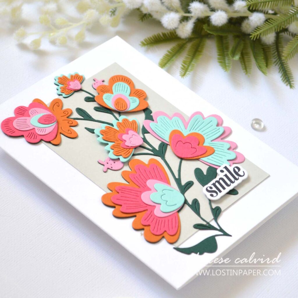 Therese Calvird - Swatch Color Combo - Alex Syberia Designs Mysterious Petals - Spellbinders - Bold Numbers (Live Card Video) (1)