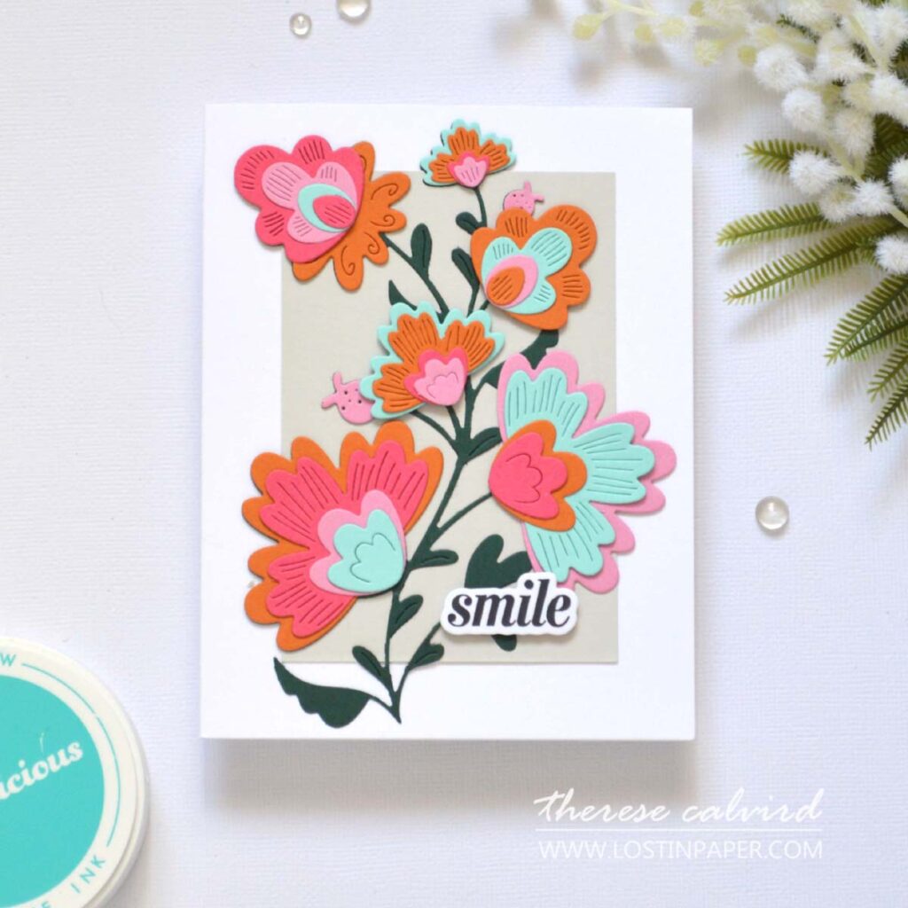 Therese Calvird - Swatch Color Combo - Alex Syberia Designs Mysterious Petals - Spellbinders - Bold Numbers (Live Card Video) (1)