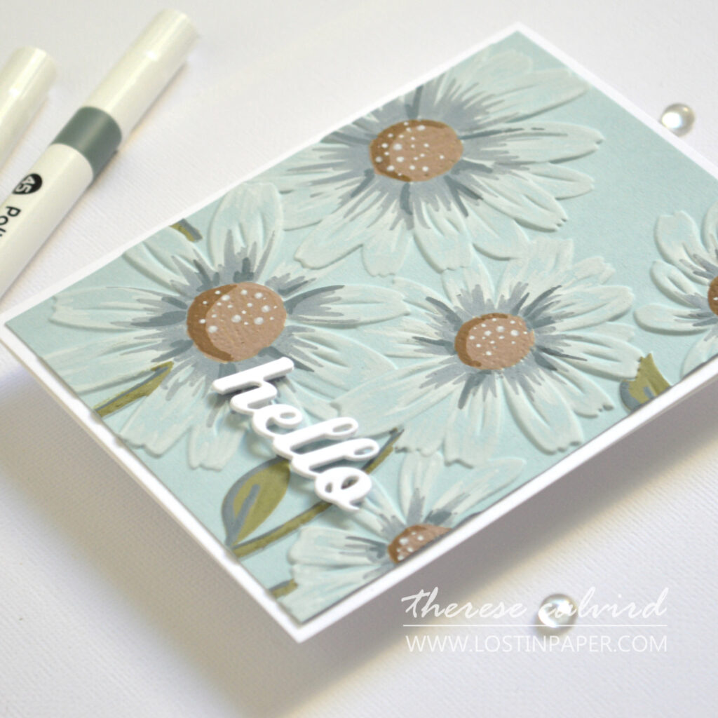 Altenew - Acrylic Markers Vol 2 - Magnificent Magnolias - Daisies - Scripty Sentiments - Take 2 With Therese (card video) (10)