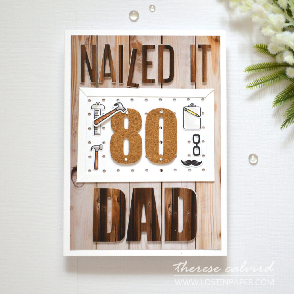 Therese Calvird - 5 X 7 Mens 80th Birthday Card - Wood worker (card video) (3)