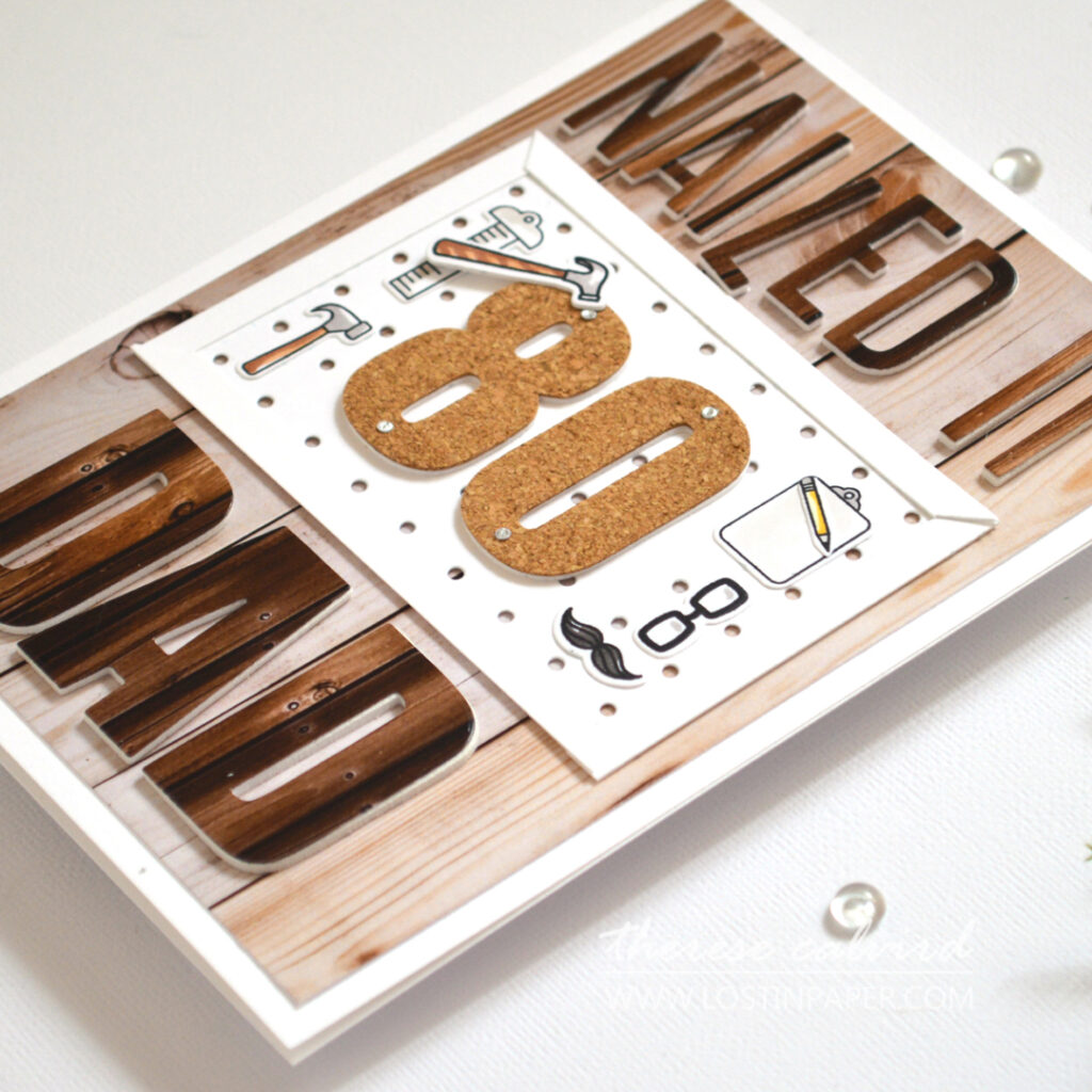 Therese Calvird - 5 X 7 Mens 80th Birthday Card - Wood worker (card video) (3)