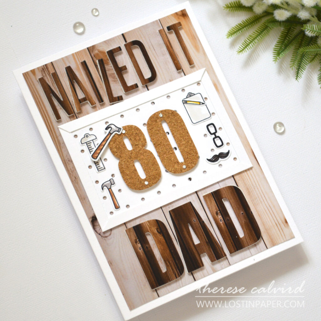 Therese Calvird - 5 X 7 Mens 80th Birthday Card - Wood worker (card video) (3)