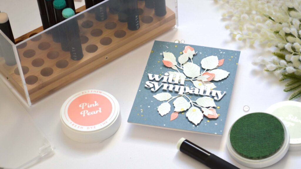 Altenew - Crafters Showcase Mini Blending Brush Storage - Prairie Roses - Versatile Greetings 3 Die - (cards) (6)