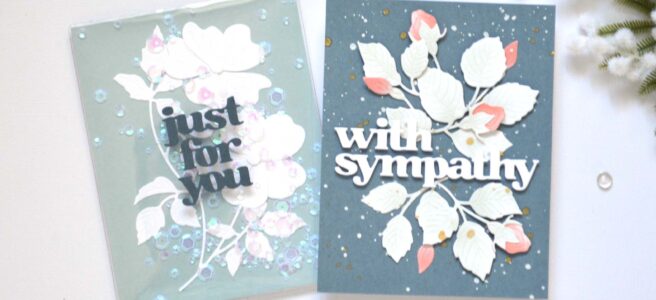 Altenew - Prairie Roses - Versatile Greetings 3 Die - Stellar Sequins - Clear Iridescent (cards) (1)
