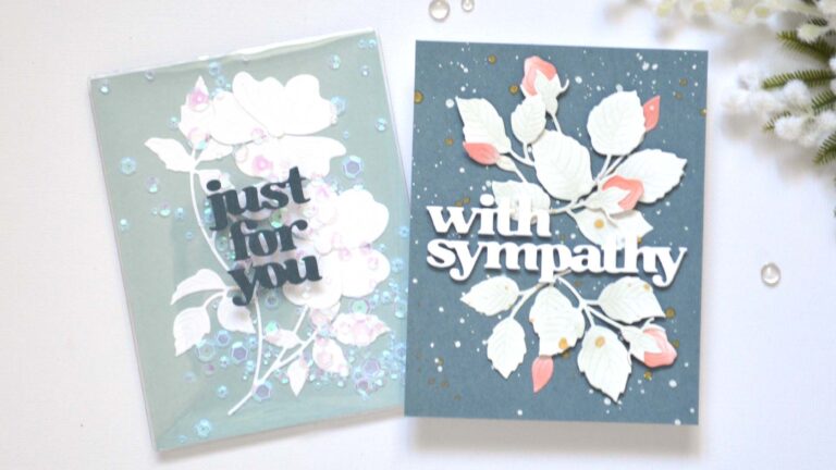 Altenew - Prairie Roses - Versatile Greetings 3 Die - Stellar Sequins - Clear Iridescent (cards) (1)