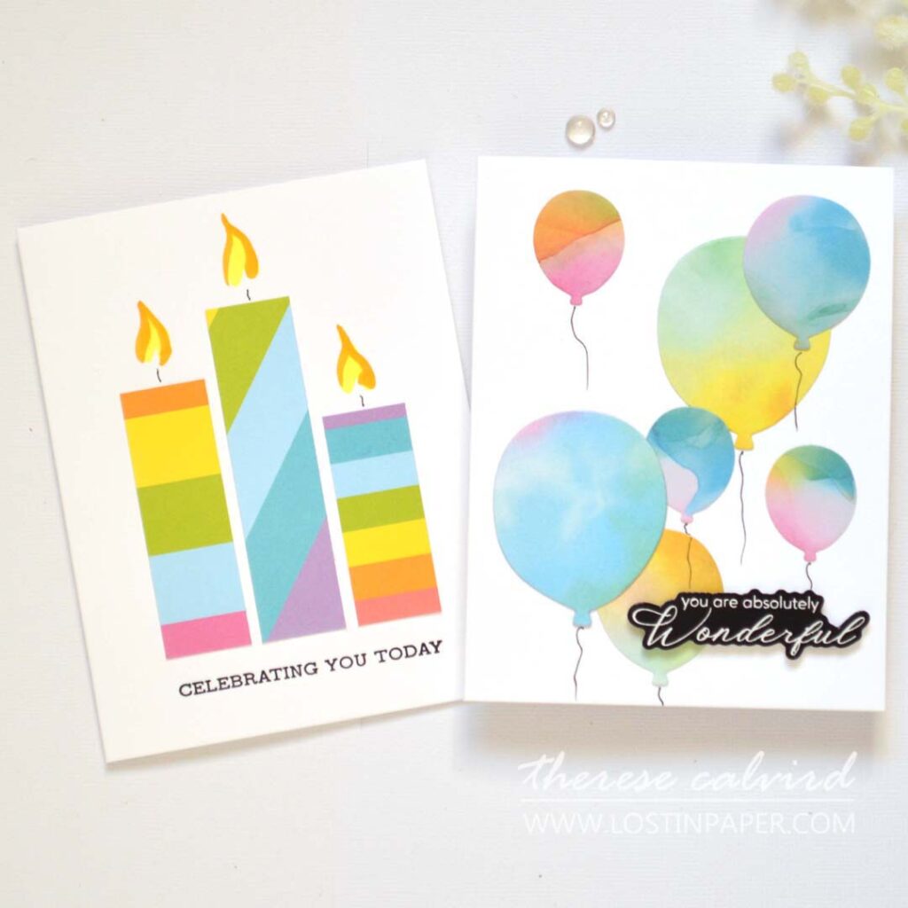 Therese Calvird - 5 Minute Card Ideas - Using Scrap Design Paper (card video) (10)