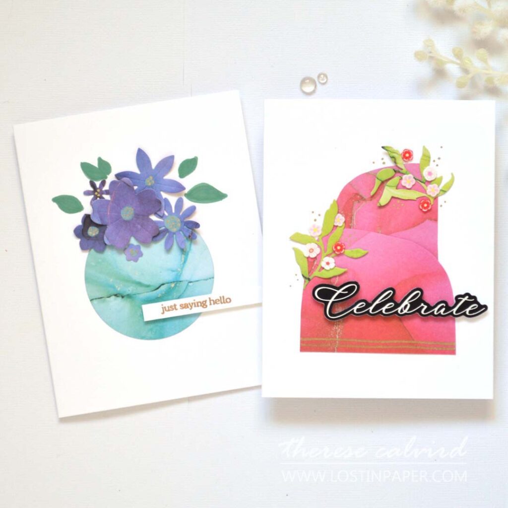 Therese Calvird - 5 Minute Card Ideas - Using Scrap Design Paper (card video) (10)