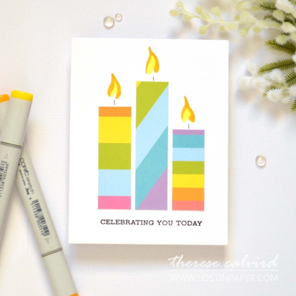 Therese Calvird - 5 Minute Card Ideas - Using Scrap Design Paper (card video) (10)
