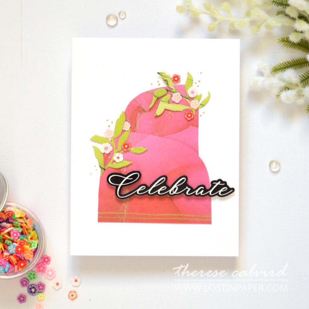 Therese Calvird - 5 Minute Card Ideas - Using Scrap Design Paper (card video) (10)