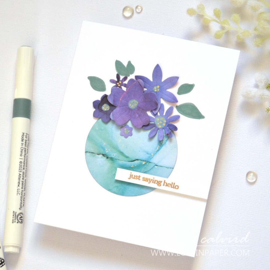 Therese Calvird - 5 Minute Card Ideas - Using Scrap Design Paper (card video) (10)