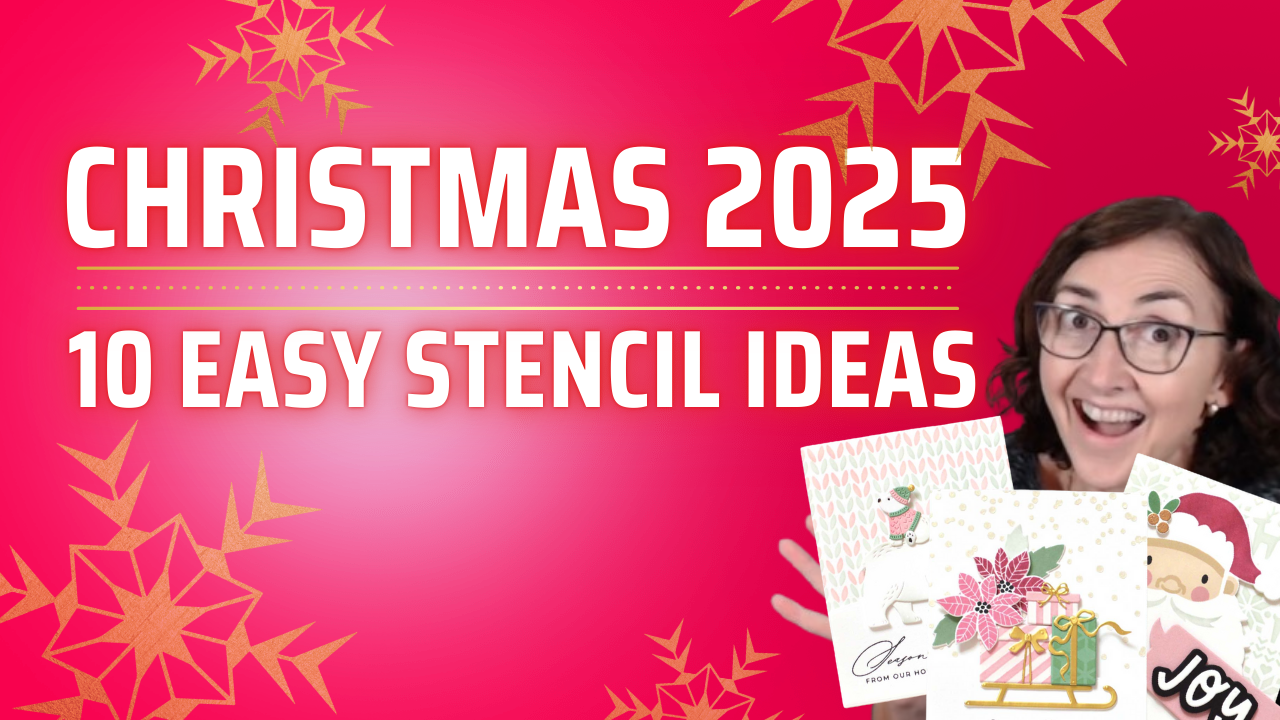 Turn 10 EASY Stencil Techniques Into Stunning Christmas Cards | Same But Different Series 2025 + Video