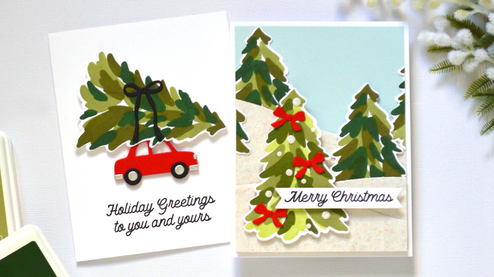 Tree-Mendous Holiday Cards: Traditional Colors, Modern Style!